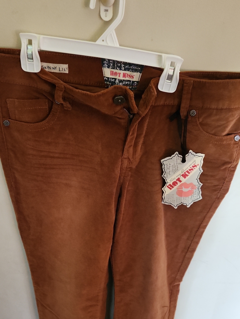 Hot Kiss Women's Skinny Jeans in Chestnut Brown